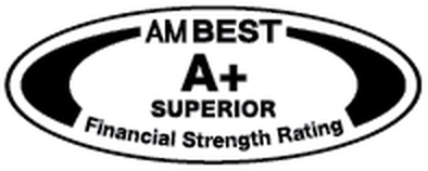 A.M. Best A+ Superior Rating seal